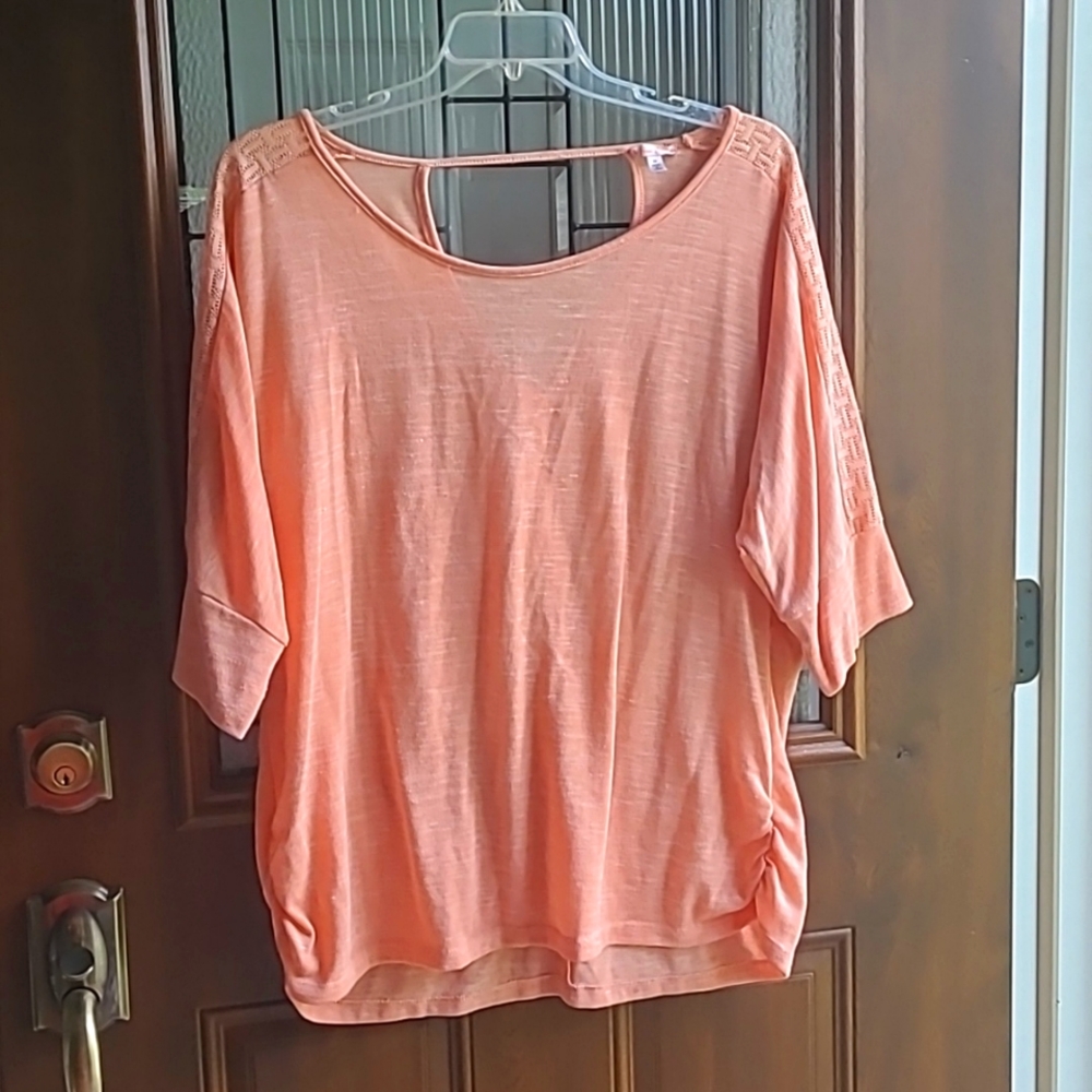 Peach 3/4 length tunic